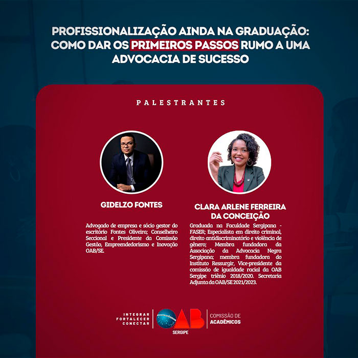 Comissão de Acadêmicos da OAB/SE realizará evento na Faculdade FASER/FACAR