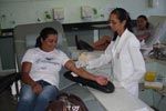 Doação de sangue e cadastramento para doação de medula Hemose